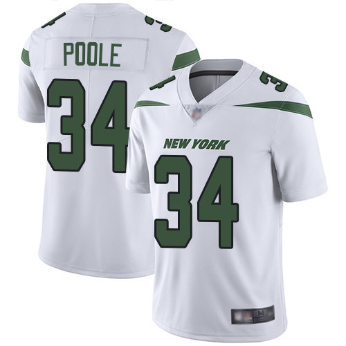 New York Jets Limited White Men Brian Poole Road Jersey NFL Football 34 Vapor Untouchable